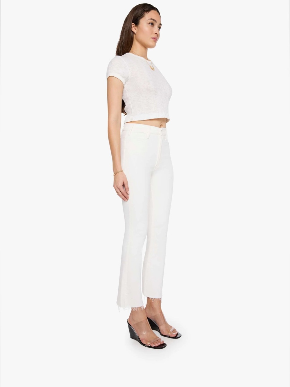 MOTHER Women’s The Hustler Ankle Fray, Color: Fairest Of Them All, Size: 31